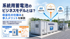 系統用蓄電池のビジネスモデルとは？収益化の仕組みと参入メリットを解説