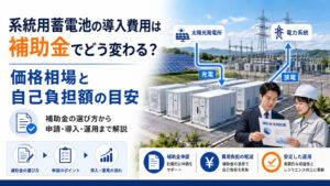 系統用蓄電池の導入費用は補助金でどう変わる？価格相場と自己負担額の目安
