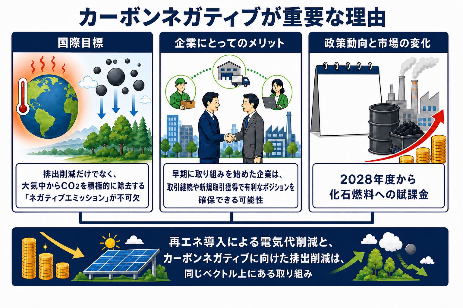 カーボンネガティブが重要な3つの理由