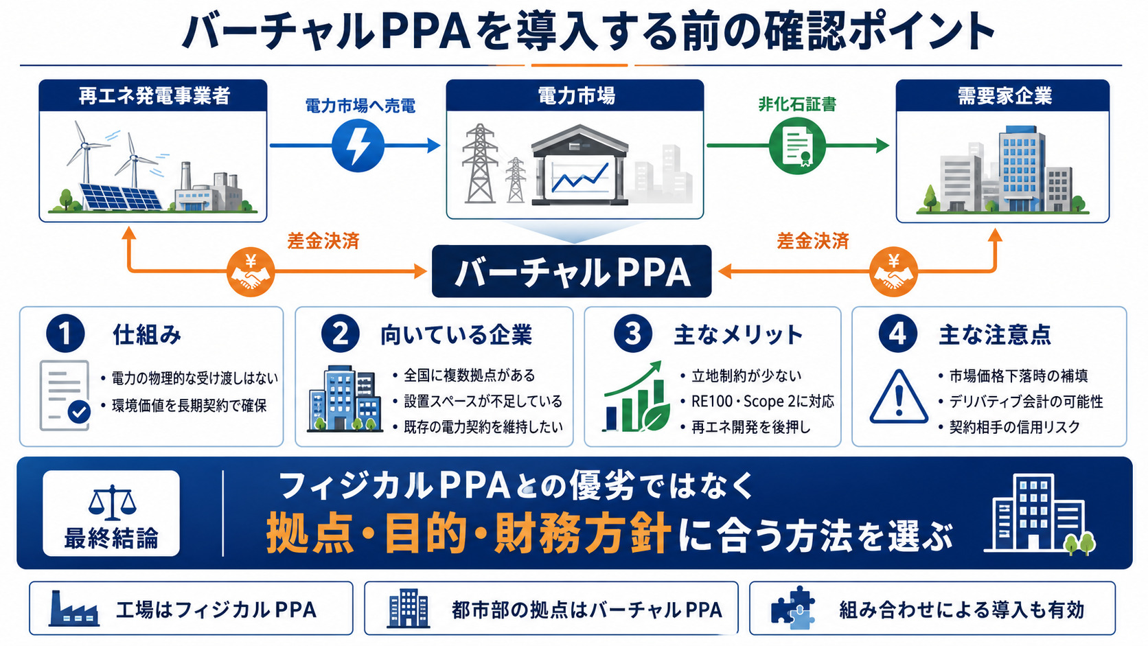 バーチャルPPA導入前の確認ポイントまとめ