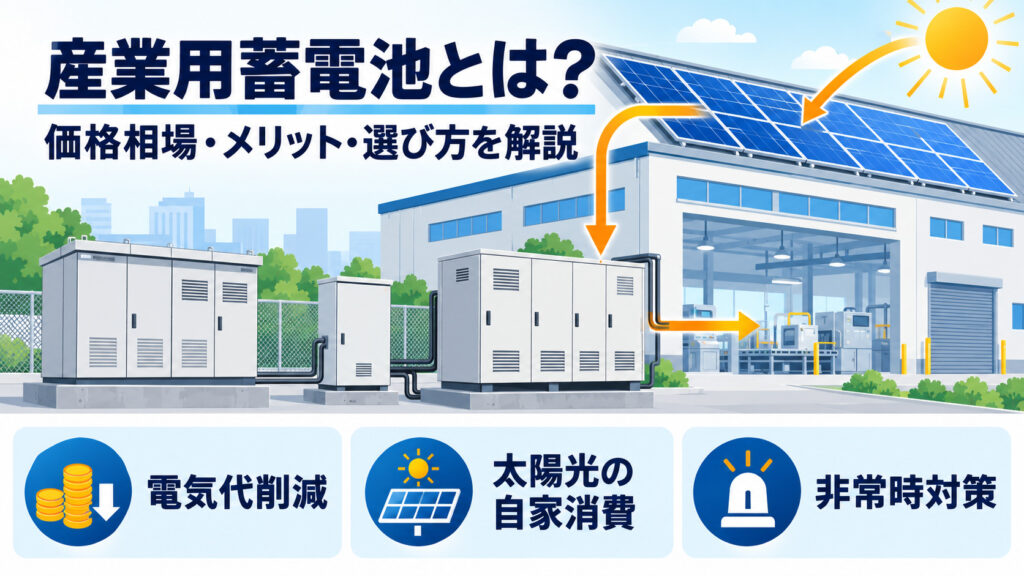 工場の蓄電設備と太陽光の電力活用
