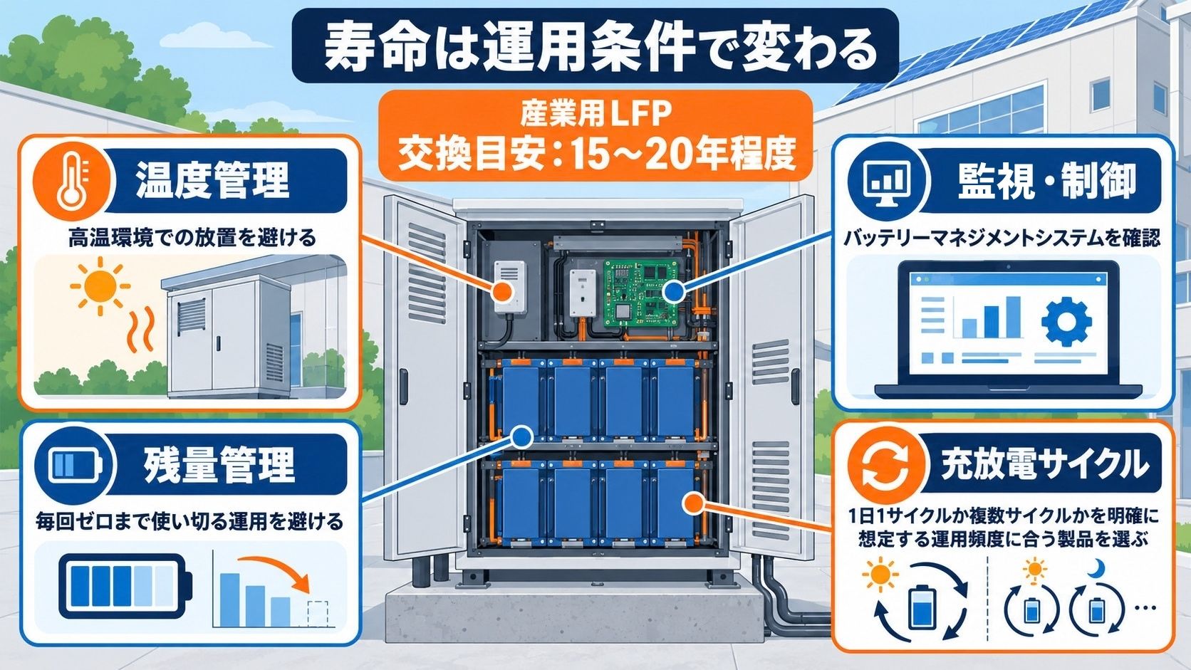 交換目安と寿命に影響する運用条件