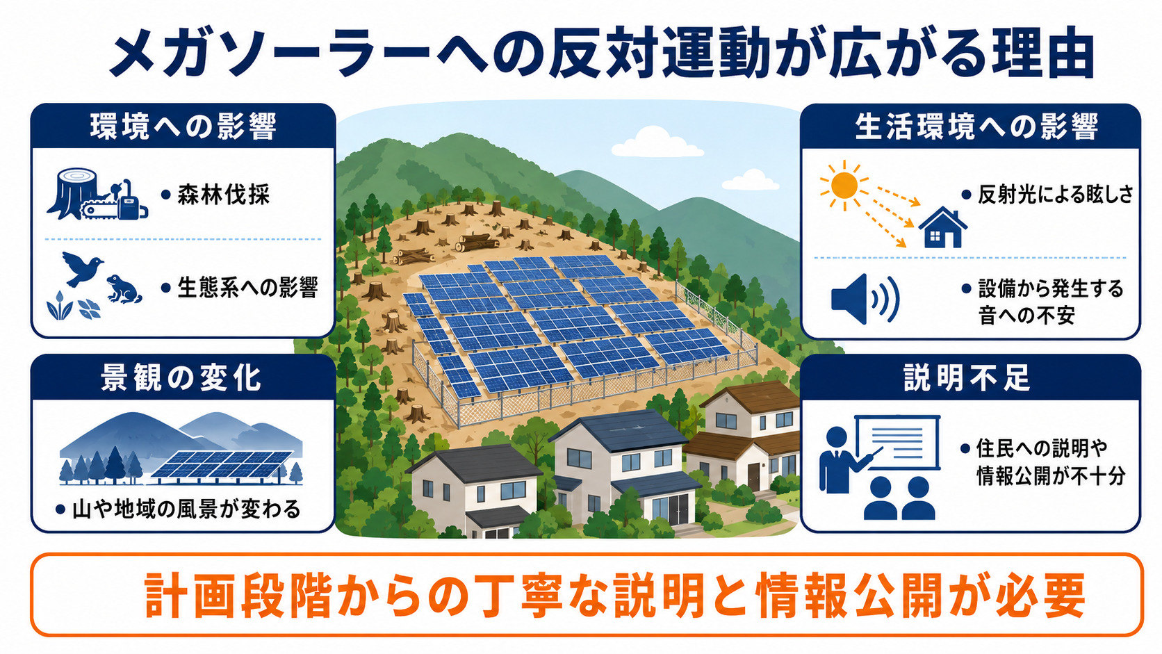 メガソーラーへの反対運動が起きる理由