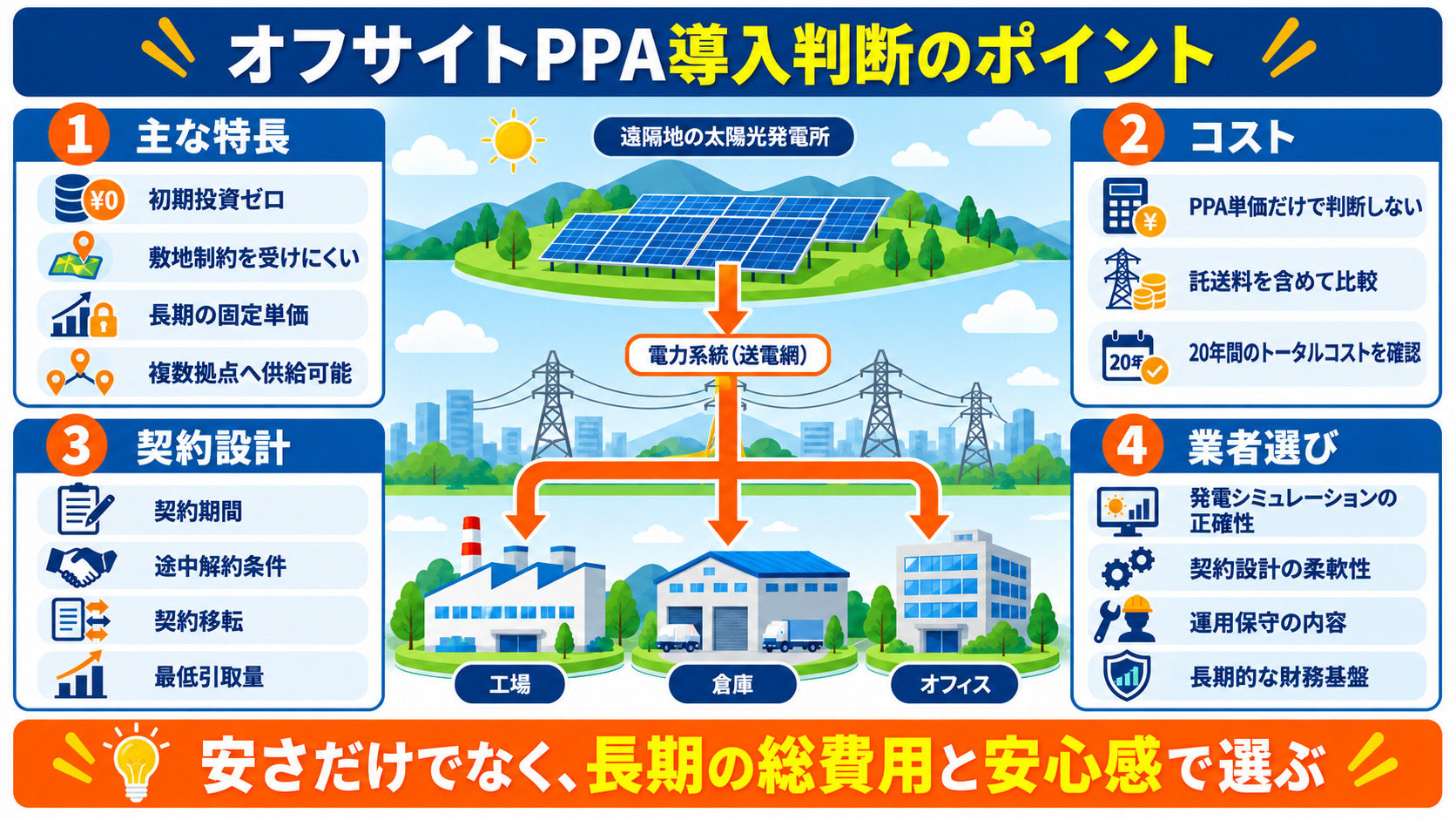 オフサイトPPA導入判断のポイント