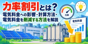 力率割引と電気料金への影響・計算方法・電気料金を削減する方法