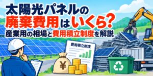 太陽光パネルの廃棄費用はいくら