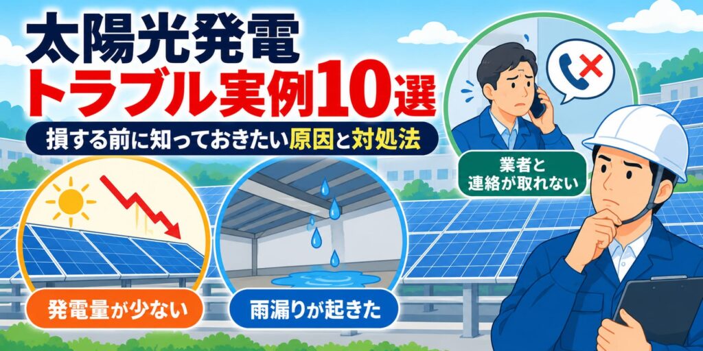 太陽光発電トラブル実例10選