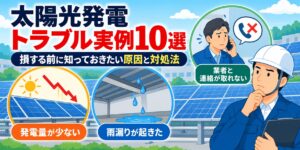 太陽光発電トラブル実例10選