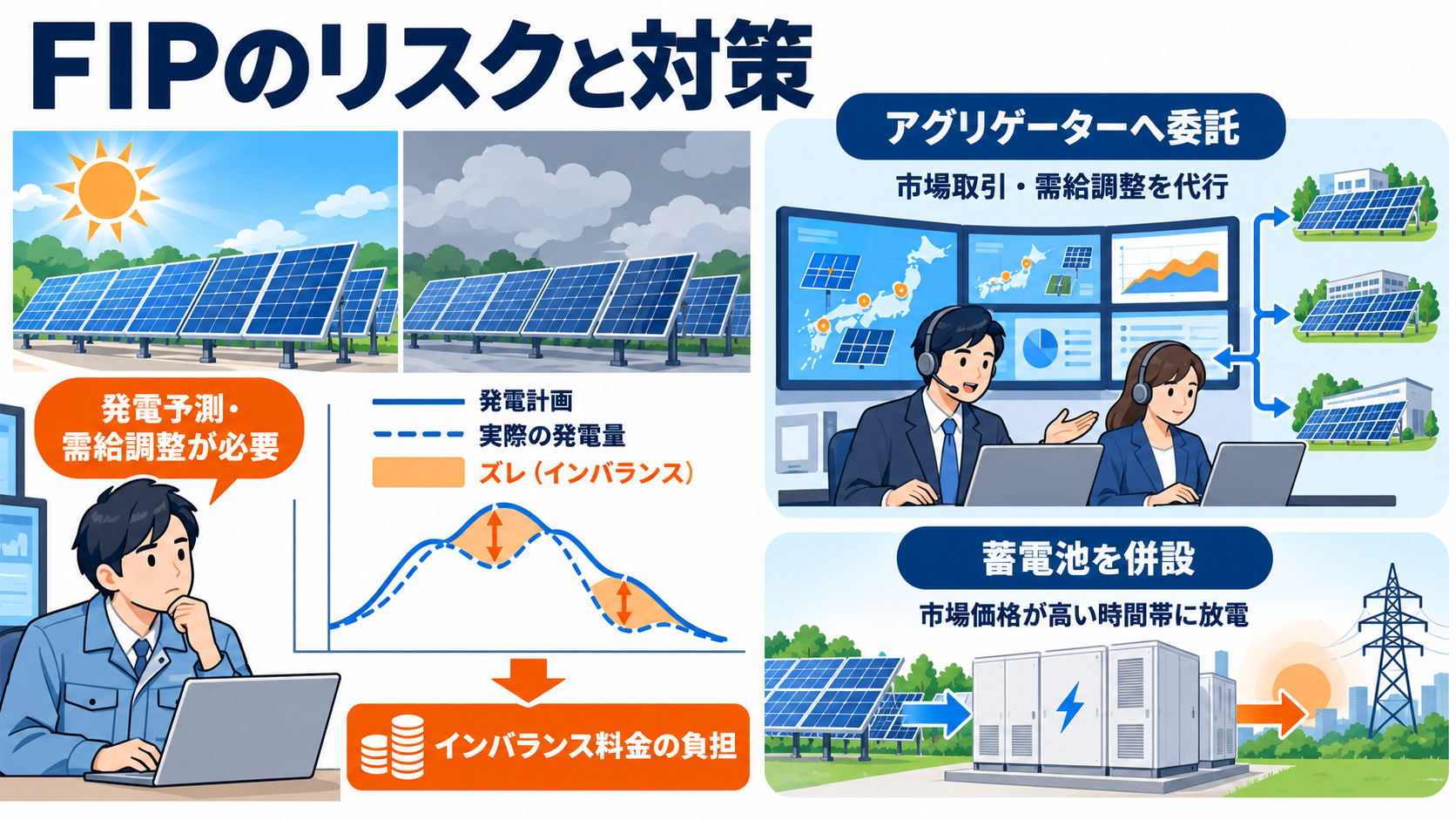 発電計画のズレと運用リスクへの対策