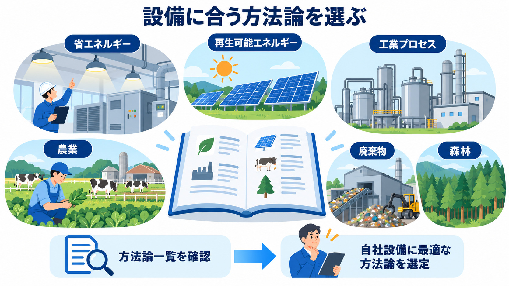 対象活動の分野と方法論の選び方を示す図