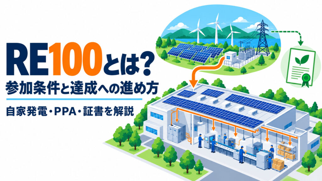 再エネ電力の調達方法と企業の導入イメージ