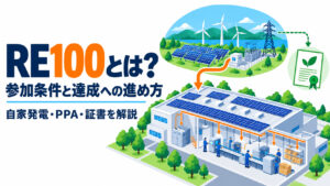 再エネ電力の調達方法と企業の導入イメージ